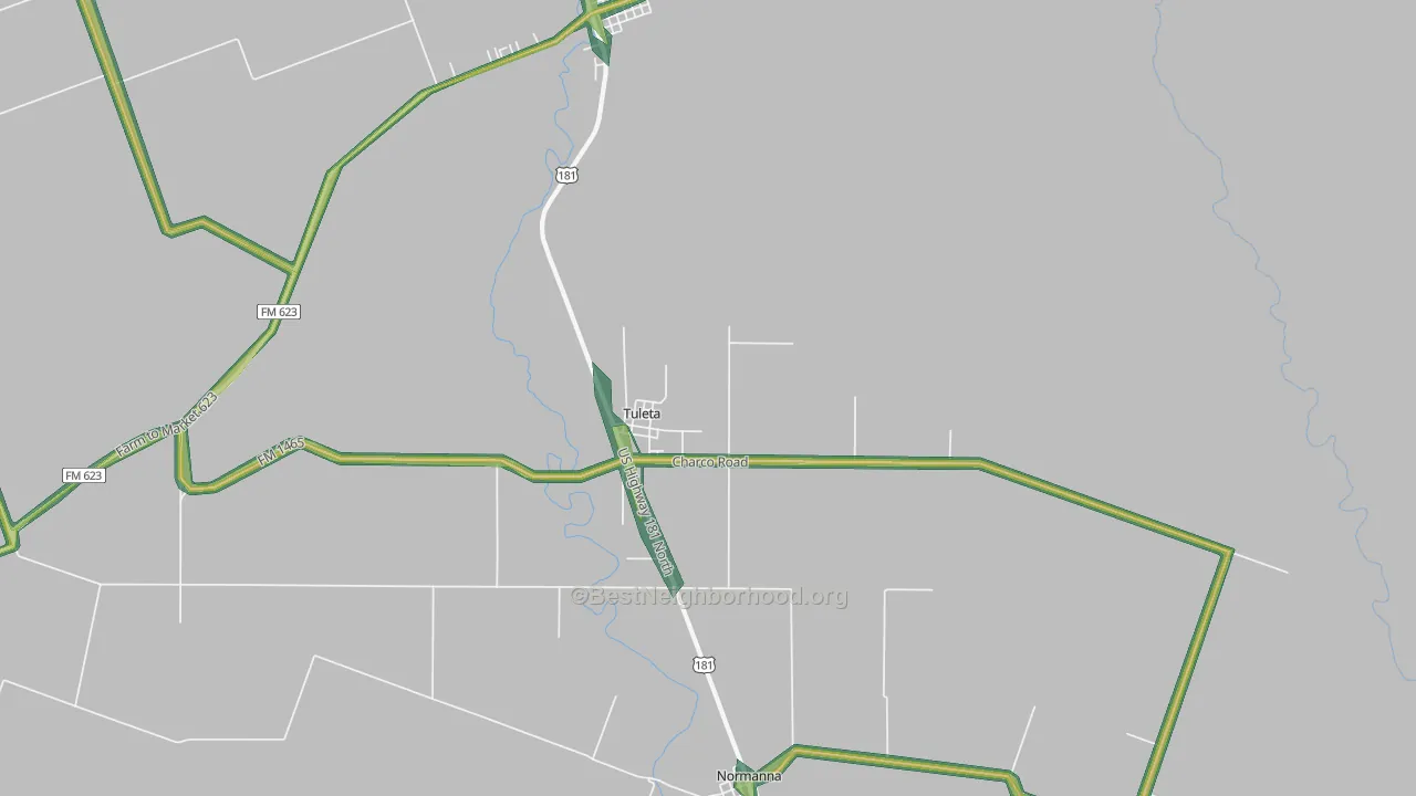78162, TX Map of Noise Levels in 78162
