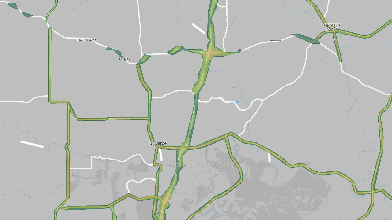 78163, TX Map of Noise Levels in 78163