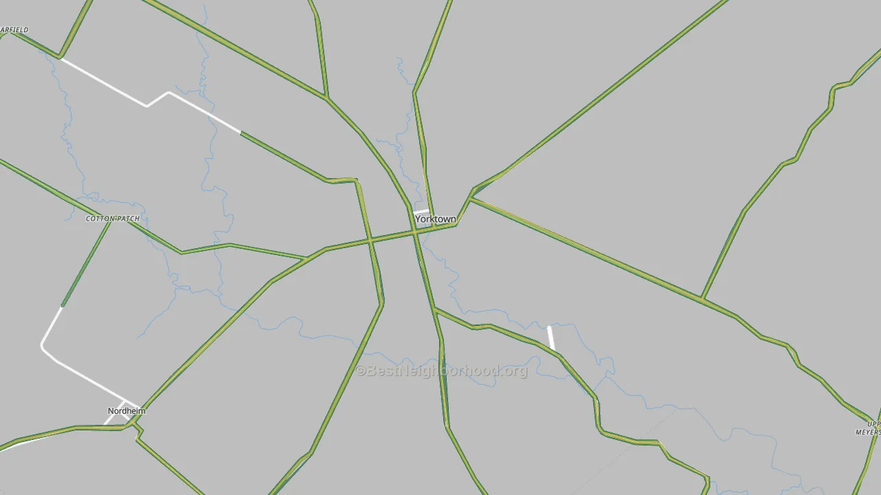 78164, TX Map of Noise Levels in 78164