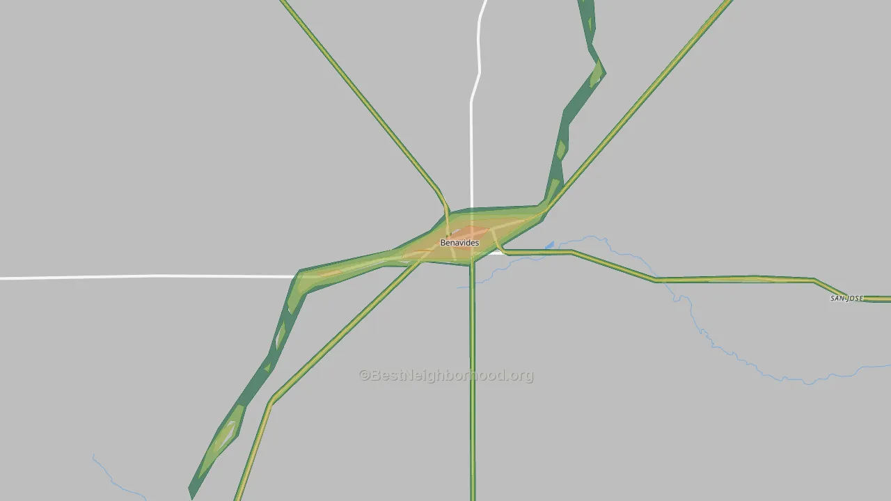 78341, TX Map of Noise Levels in 78341