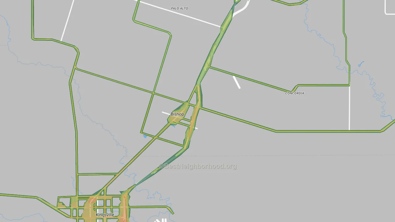 78343, TX Map of Noise Levels in 78343