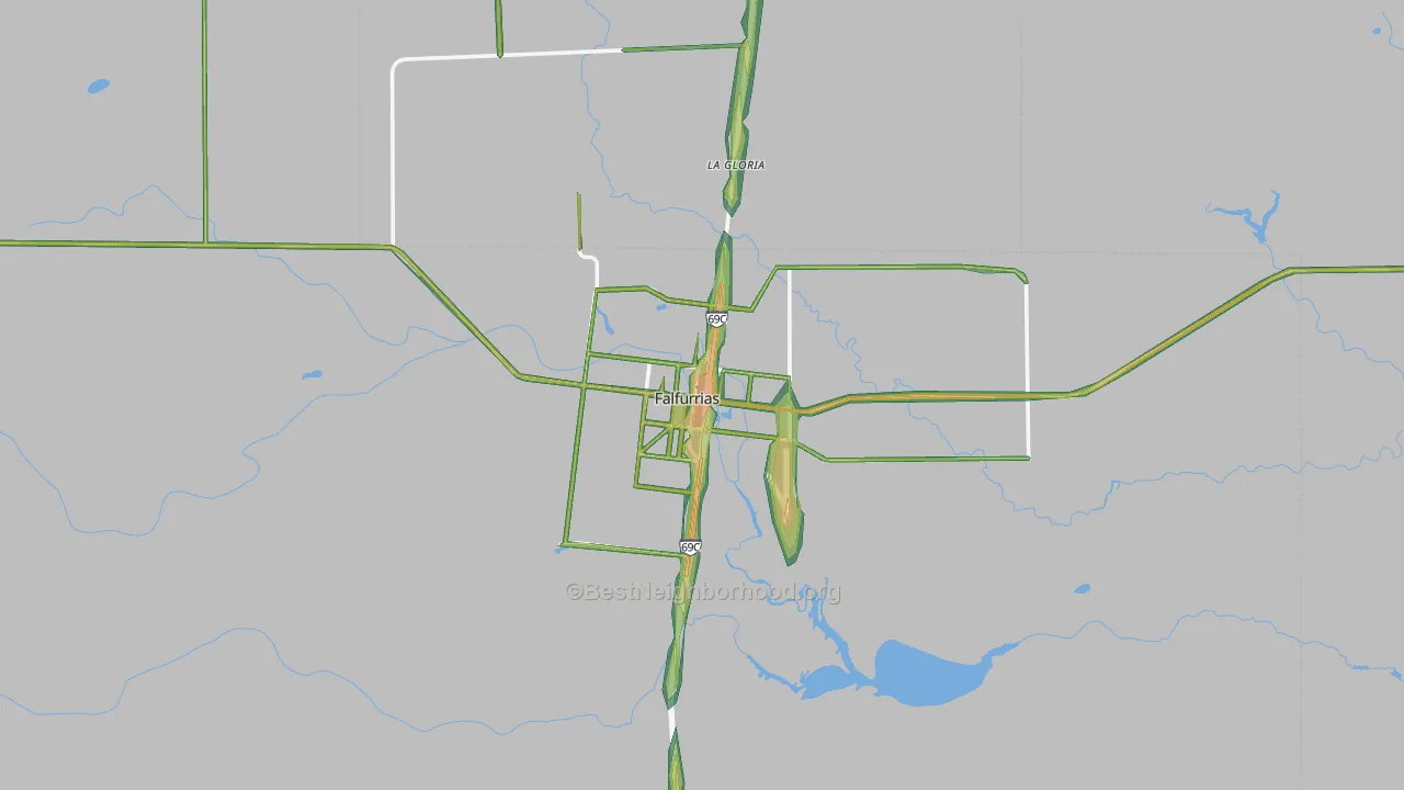 78355, TX Map of Noise Levels in 78355