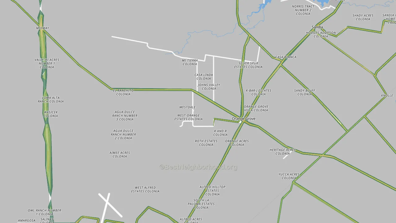78372, TX Map of Noise Levels in 78372