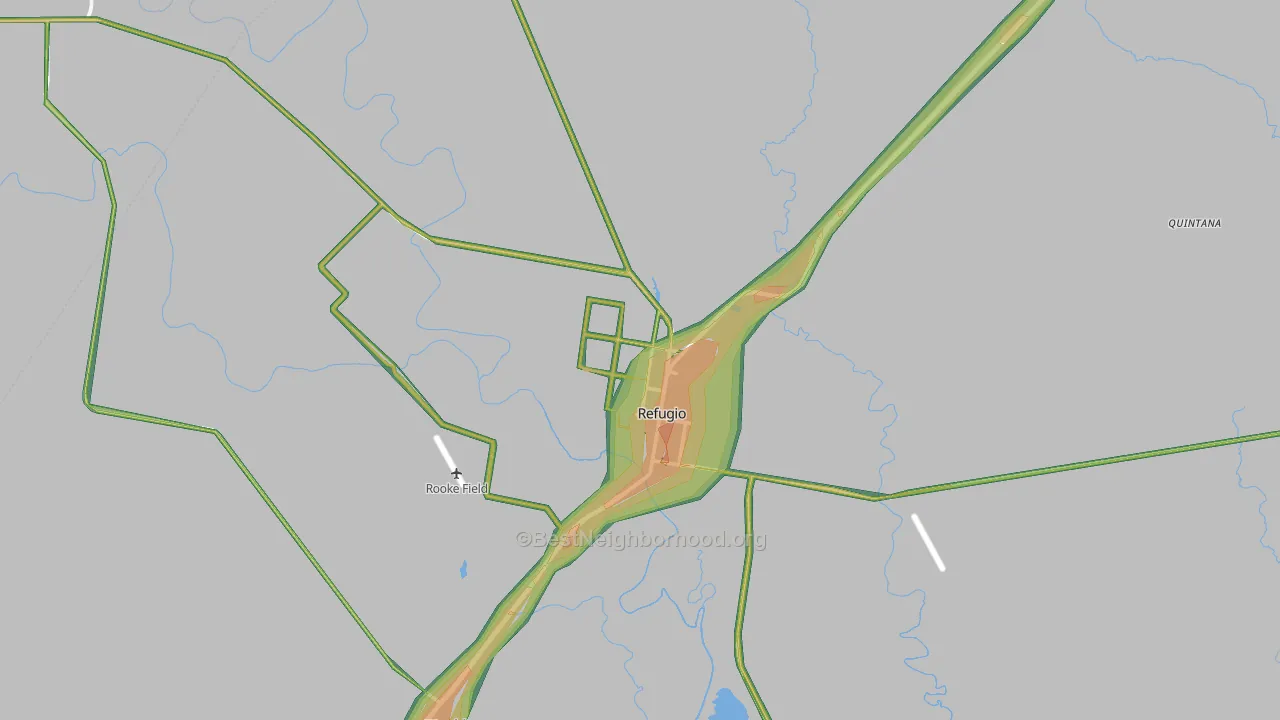78377, TX Map of Noise Levels in 78377