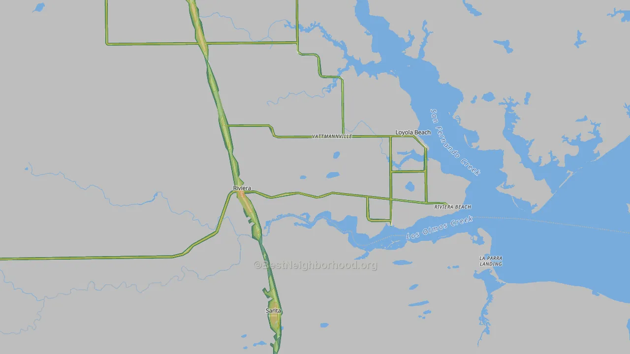 78379, TX Map of Noise Levels in 78379