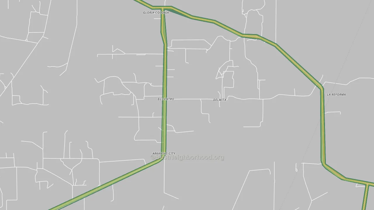 78536, TX Map of Noise Levels in 78536