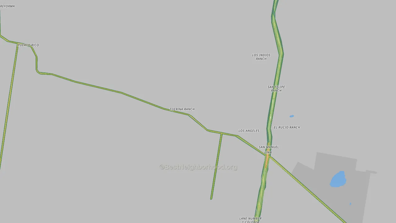 78563, TX Map of Noise Levels in 78563