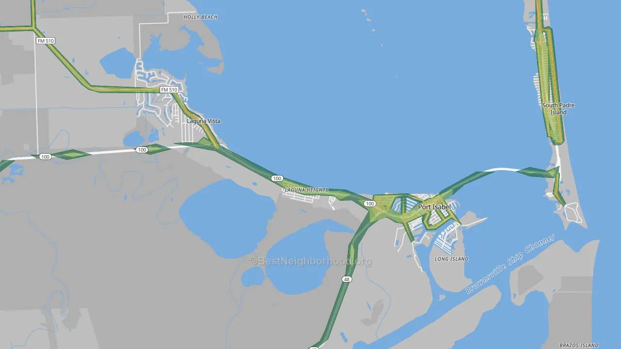 78578, TX Map of Noise Levels in 78578