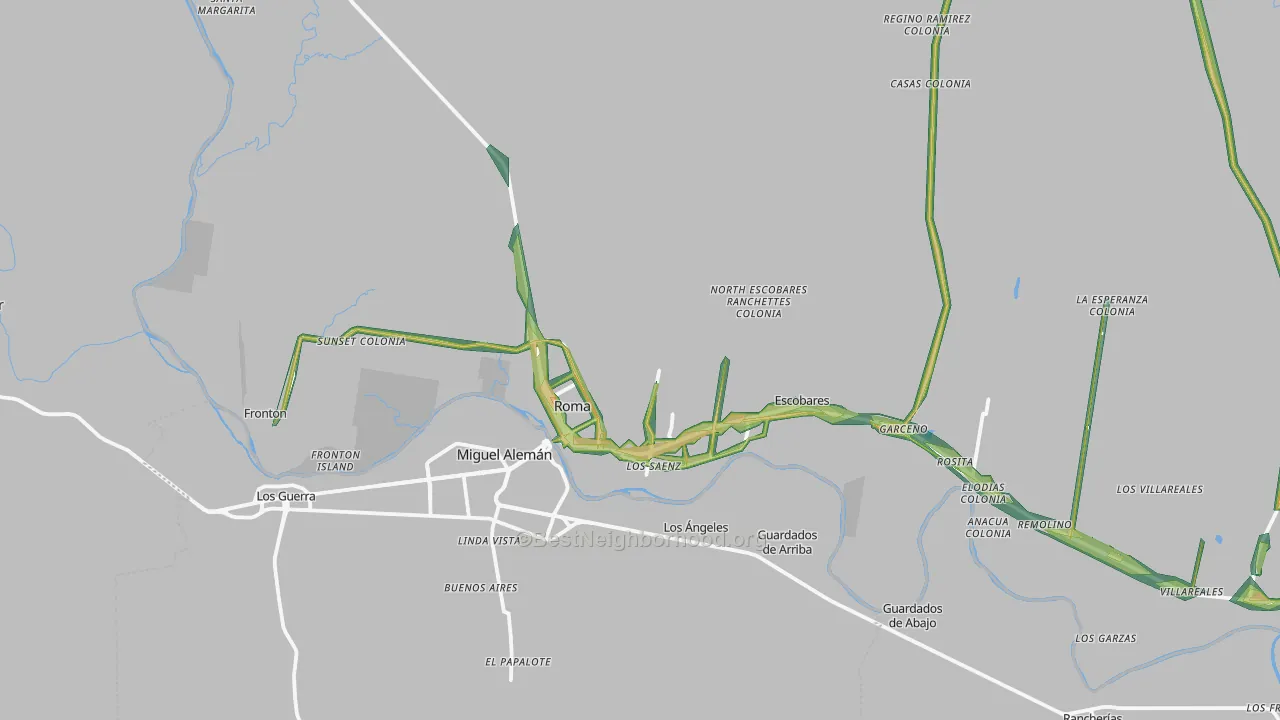 78584, TX Map of Noise Levels in 78584