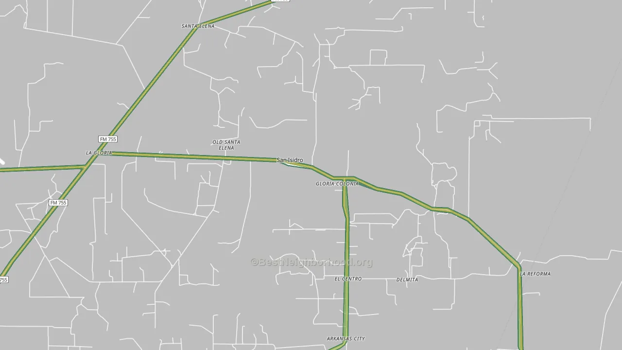 78588, TX Map of Noise Levels in 78588