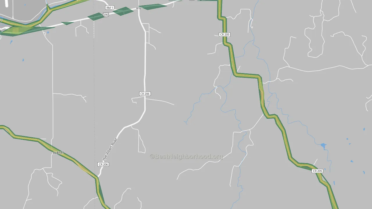 78635, TX Map of Noise Levels in 78635