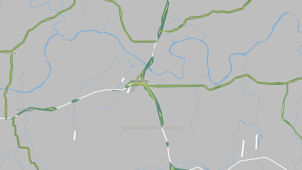 78636, TX Map of Noise Levels in 78636