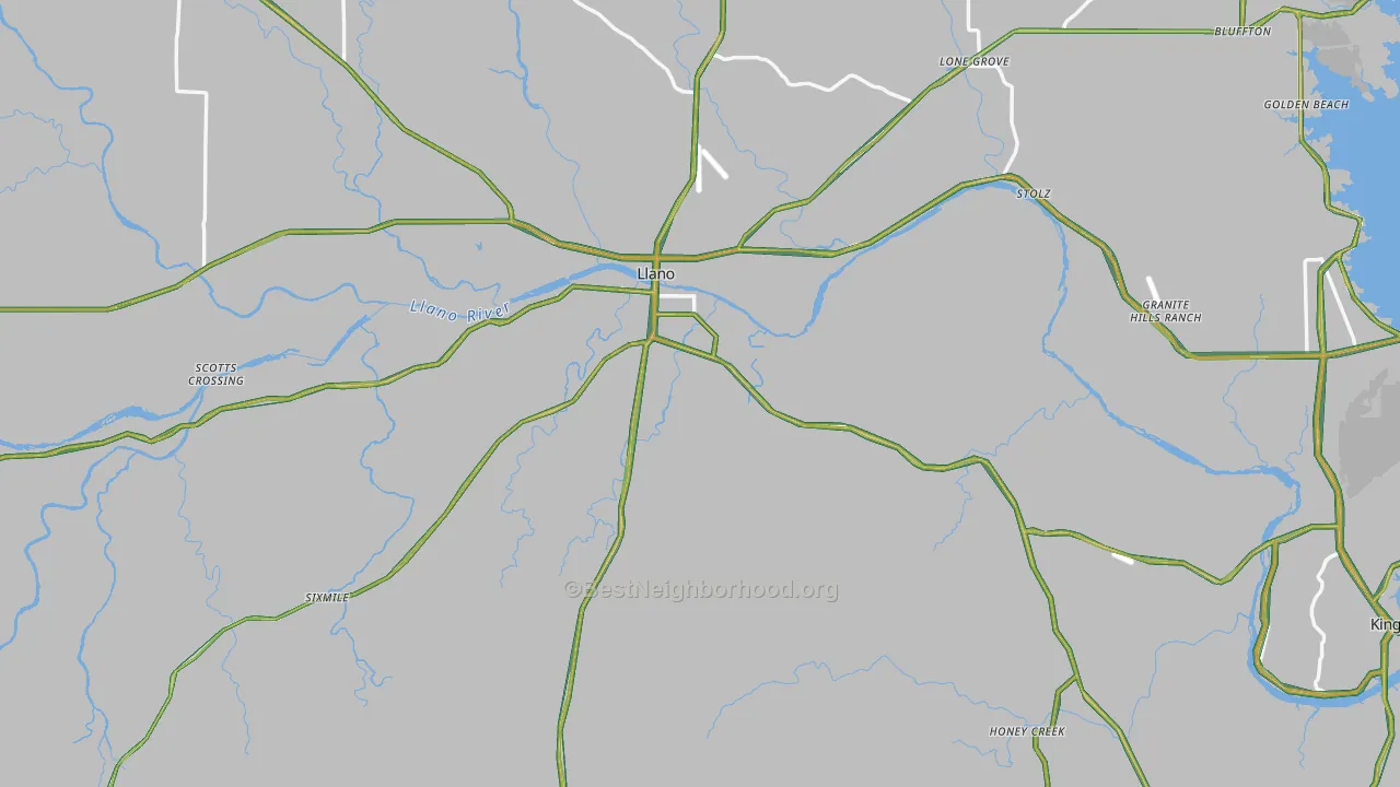 78643, TX Map of Noise Levels in 78643