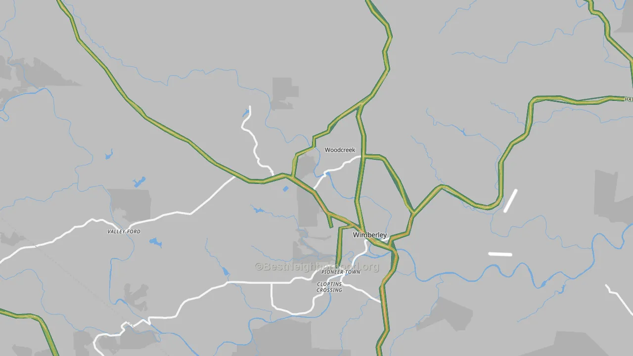 78676, TX Map of Noise Levels in 78676