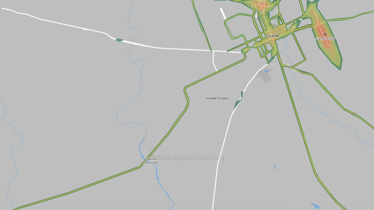 78802, TX Map of Noise Levels in 78802