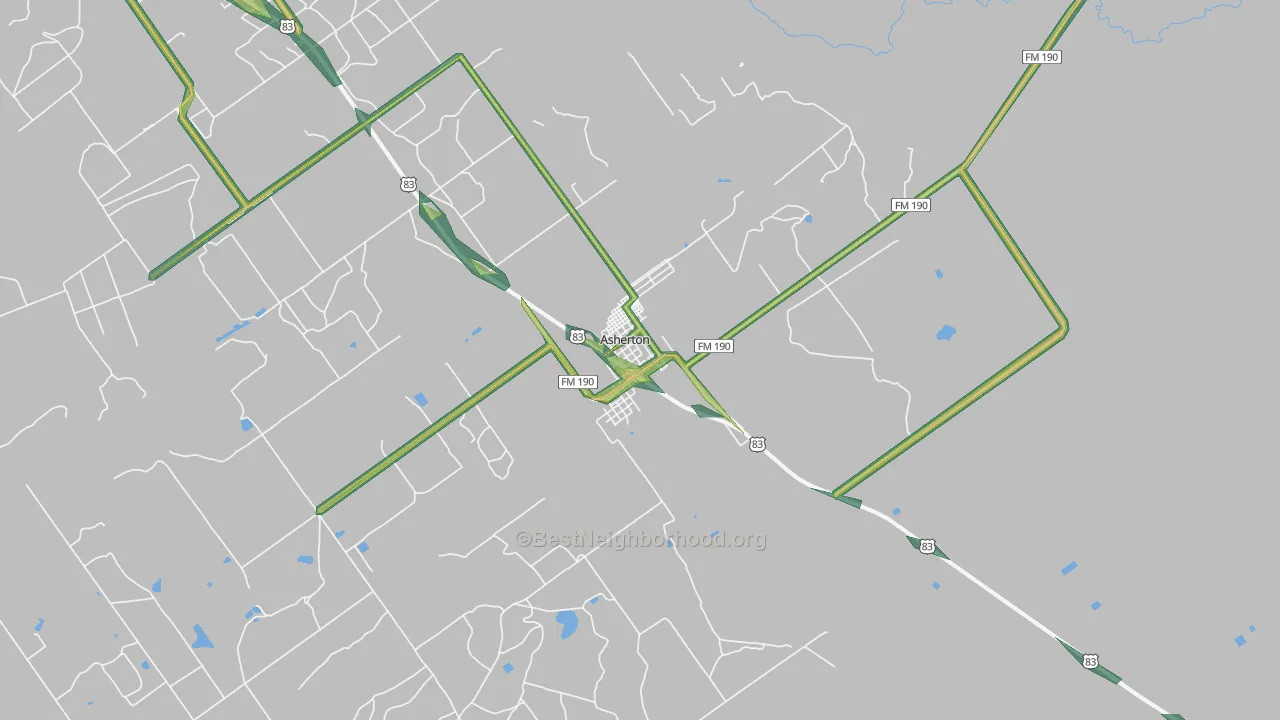 78827, TX Map of Noise Levels in 78827