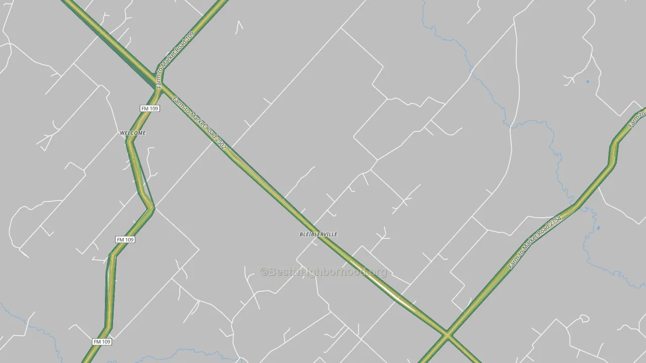 78931, TX Map of Noise Levels in 78931