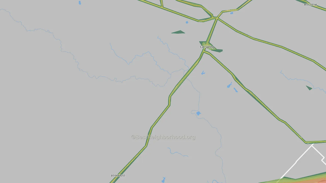 78933, TX Map of Noise Levels in 78933