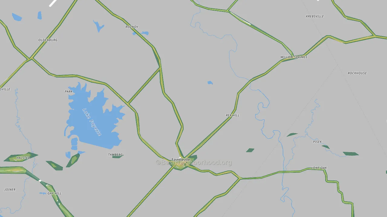 78940, TX Map of Noise Levels in 78940