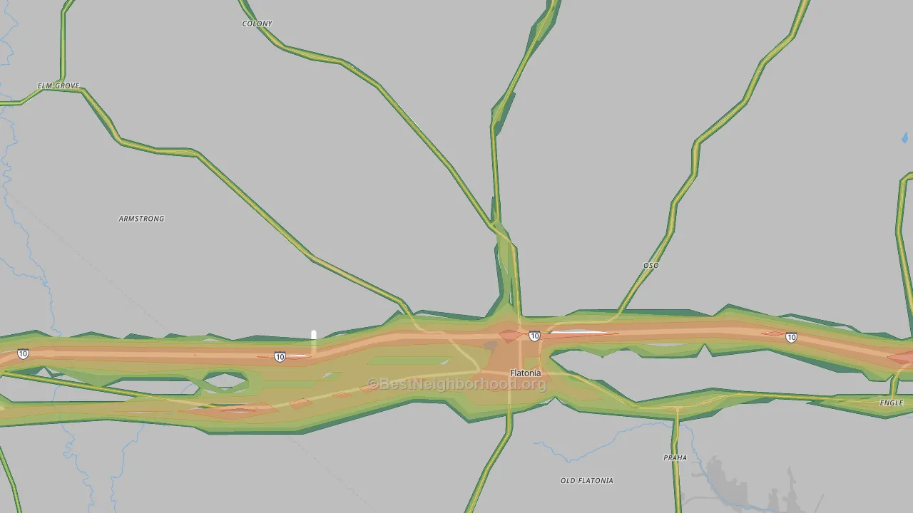 78941, TX Map of Noise Levels in 78941