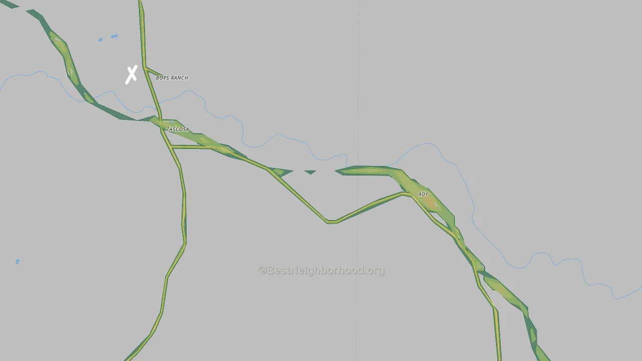 79010, TX Map of Noise Levels in 79010