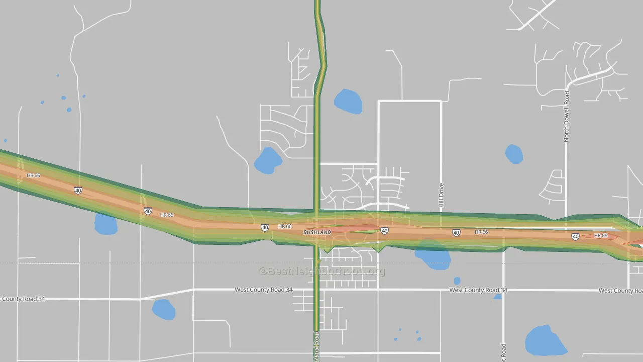 79012, TX Map of Noise Levels in 79012