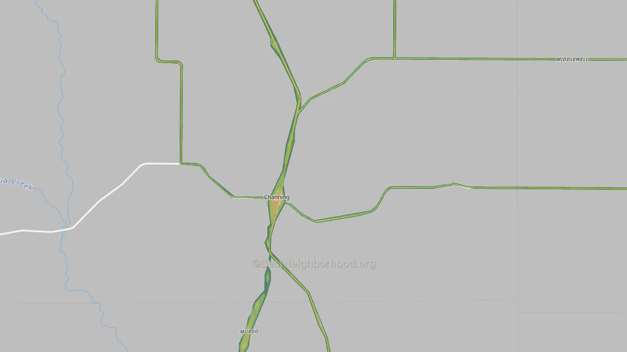 79018, TX Map of Noise Levels in 79018