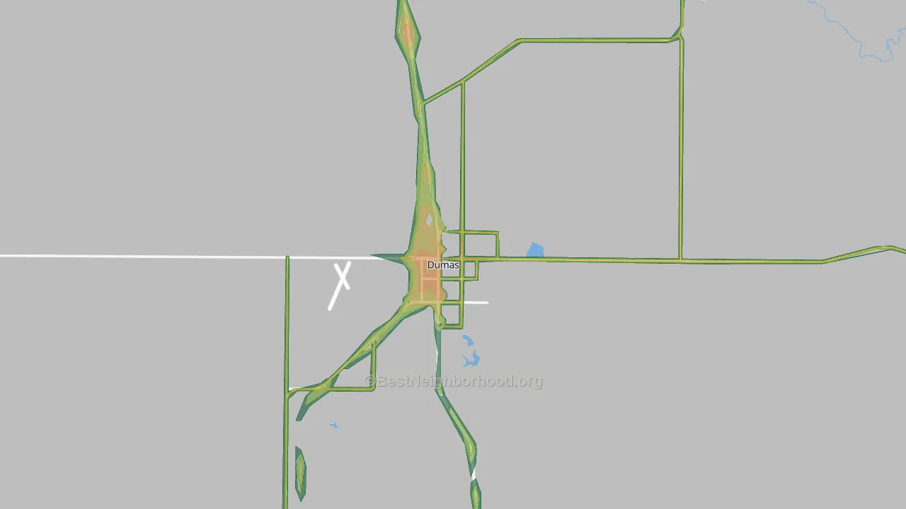 79029, TX Map of Noise Levels in 79029