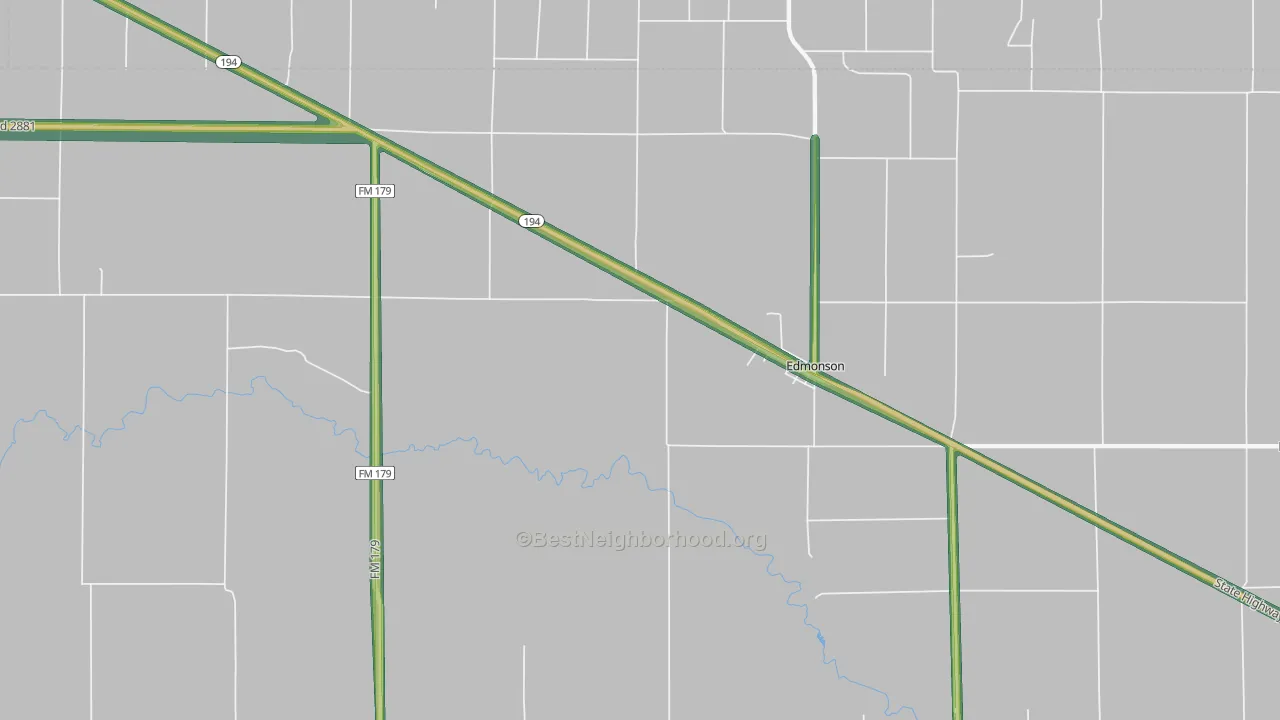 79032, TX Map of Noise Levels in 79032