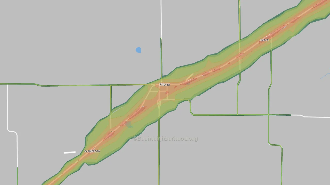 79035, TX Map of Noise Levels in 79035