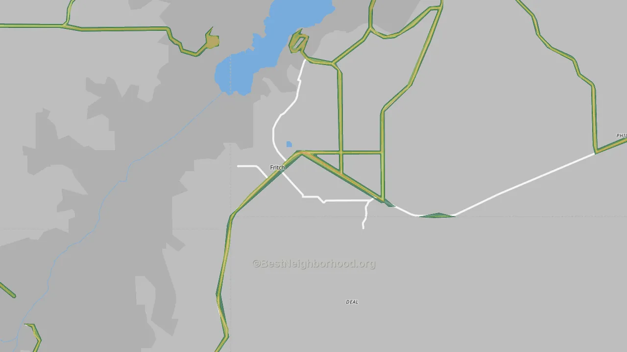 79036, TX Map of Noise Levels in 79036