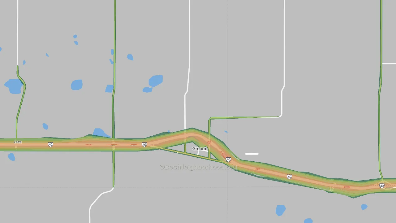 79039, TX Map of Noise Levels in 79039