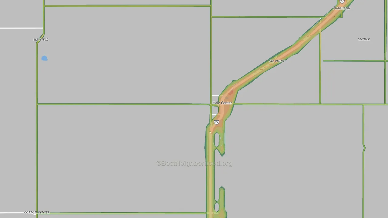 79041, TX Map of Noise Levels in 79041