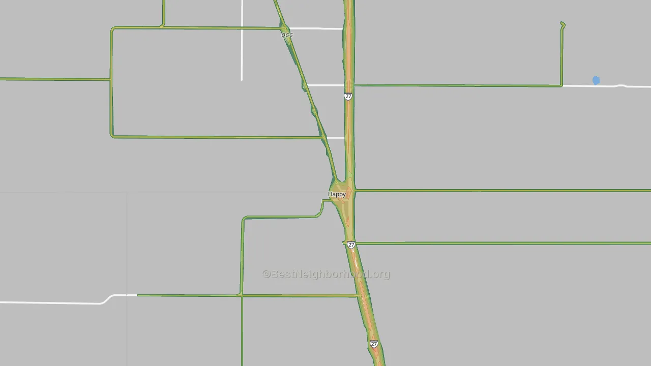 79042, TX Map of Noise Levels in 79042