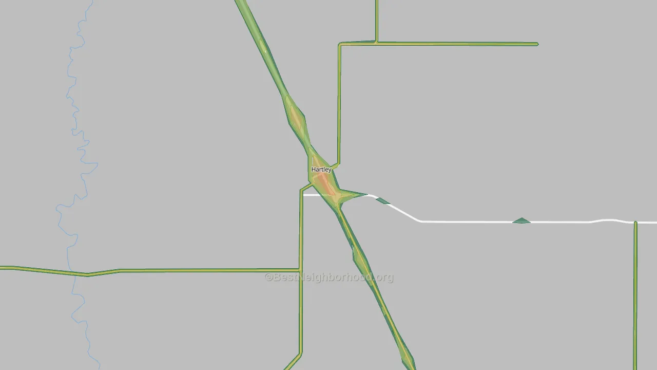 79044, TX Map of Noise Levels in 79044