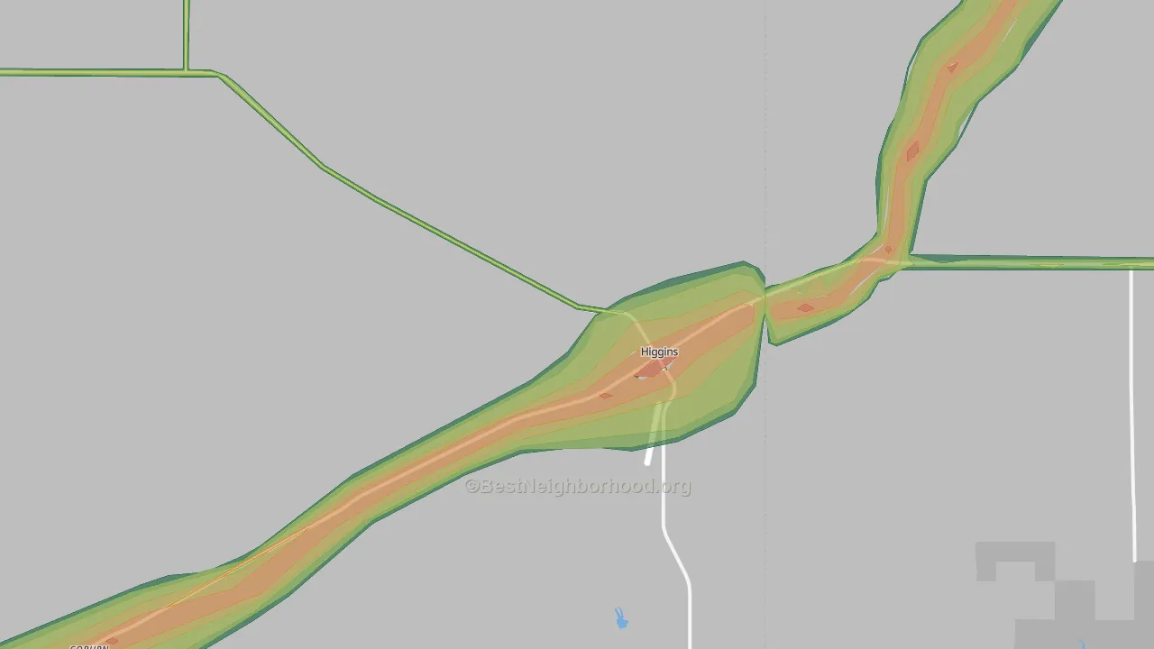79046, TX Map of Noise Levels in 79046