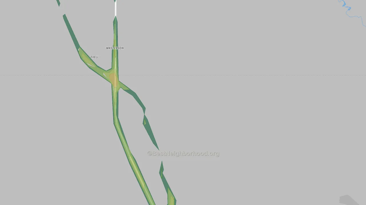79058, TX Map of Noise Levels in 79058