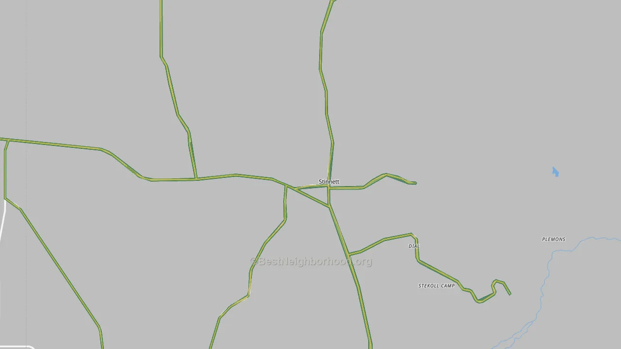 79083, TX Map of Noise Levels in 79083