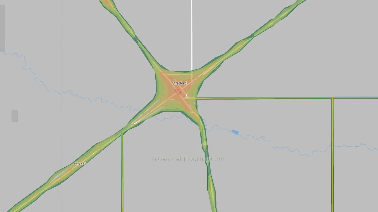 79084, TX Map of Noise Levels in 79084