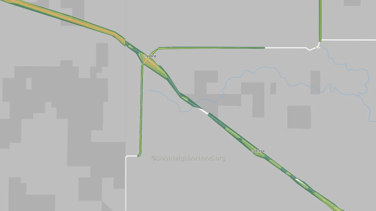 79087, TX Map of Noise Levels in 79087