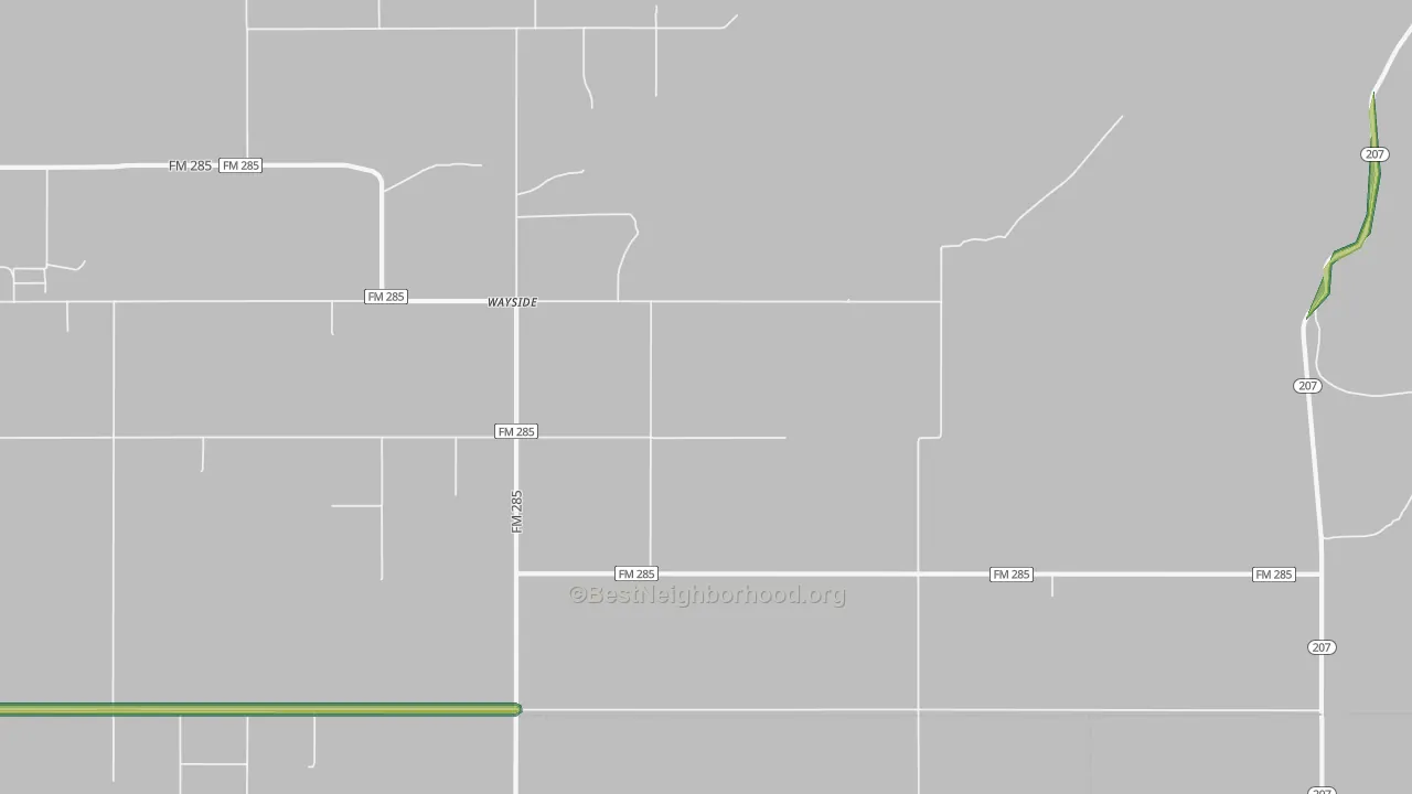 79094, TX Map of Noise Levels in 79094