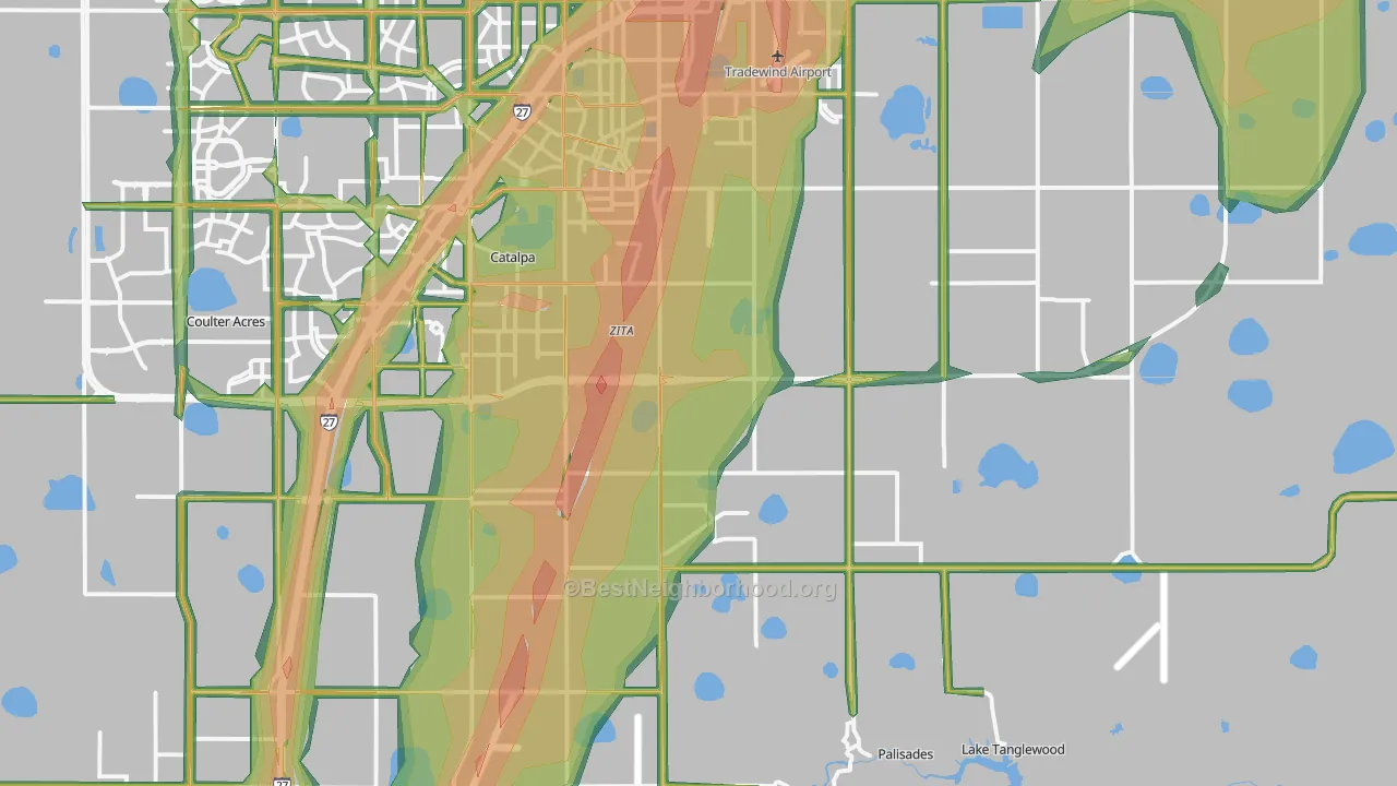 79118, TX Map of Noise Levels in 79118