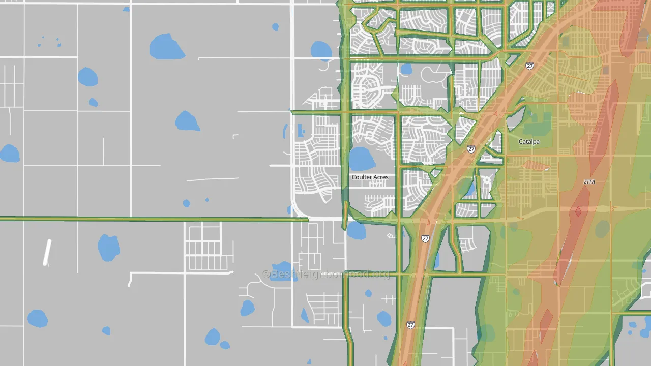79119, TX Map of Noise Levels in 79119