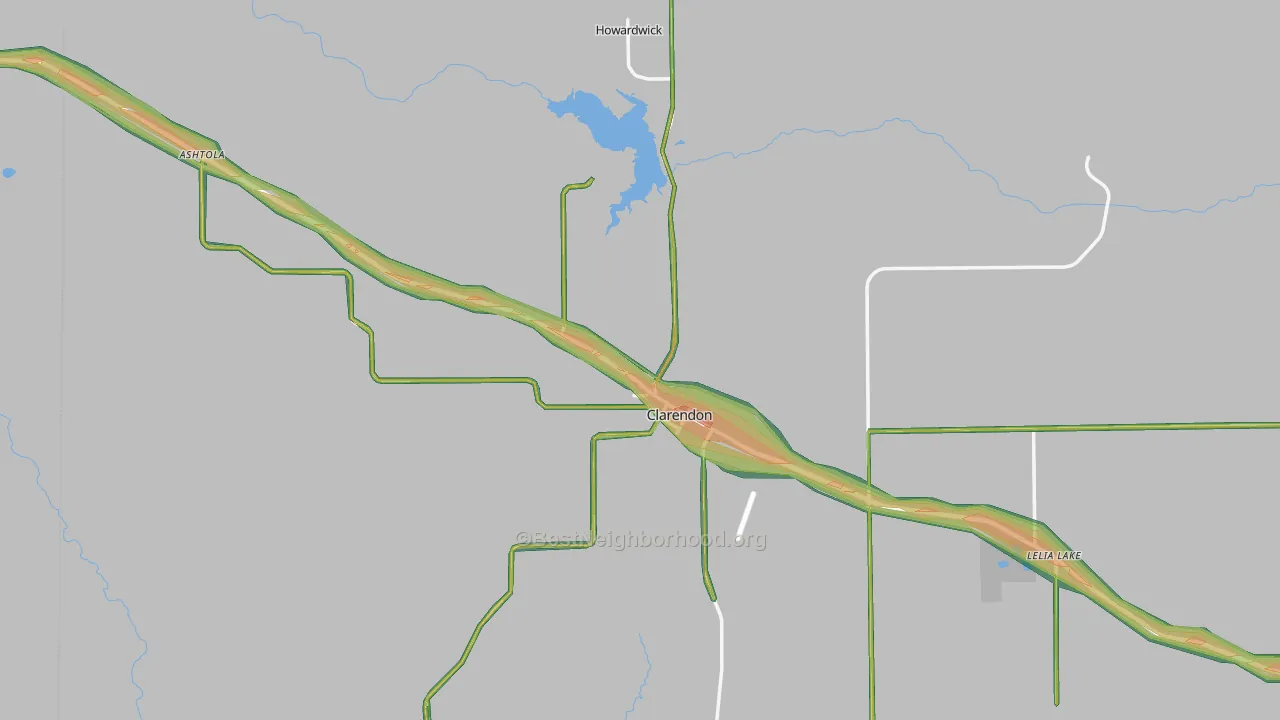 79226, TX Map of Noise Levels in 79226