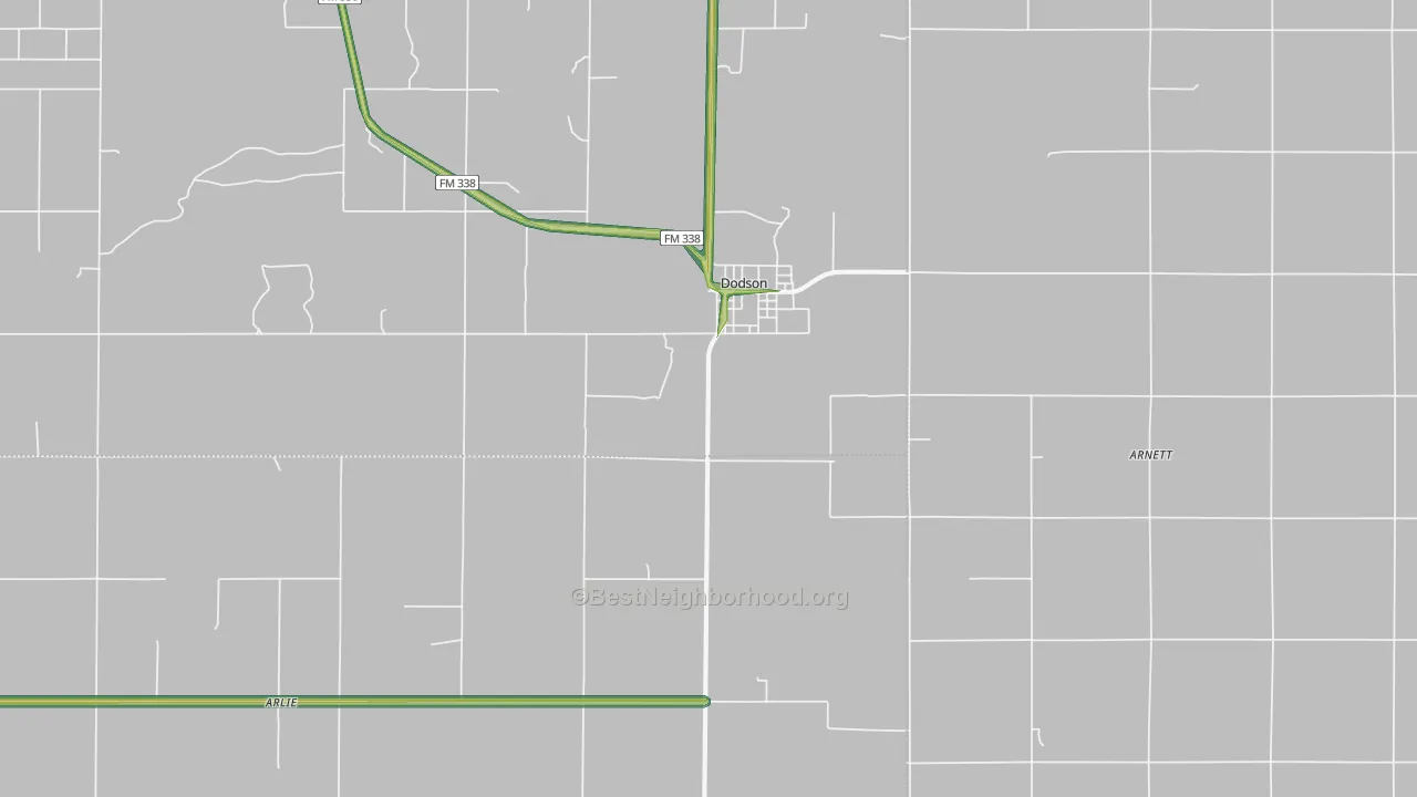 79230, TX Map of Noise Levels in 79230