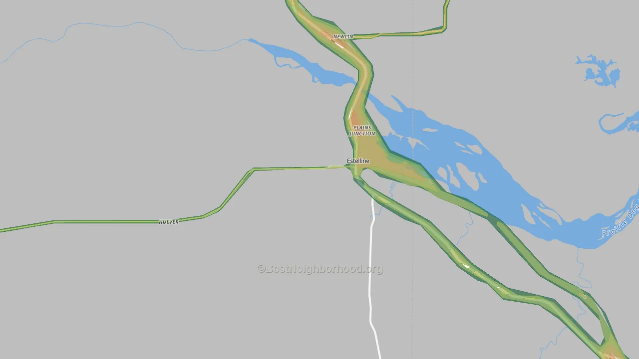 79233, TX Map of Noise Levels in 79233