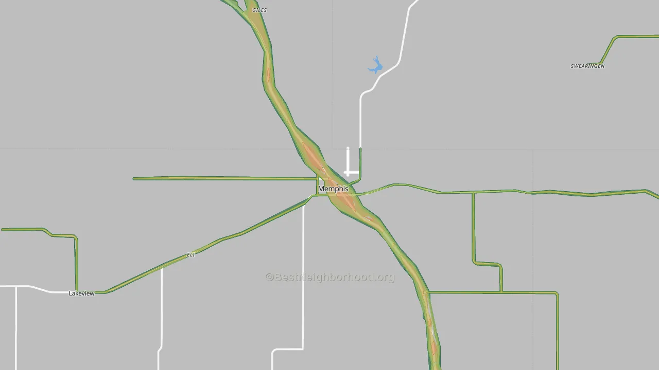 79245, TX Map of Noise Levels in 79245