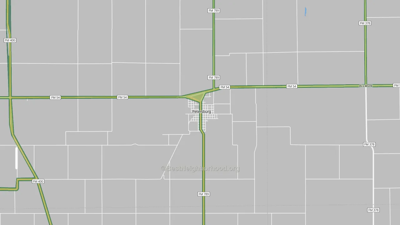 79250, TX Map of Noise Levels in 79250