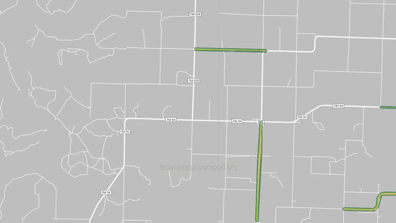 79259, TX Map of Noise Levels in 79259