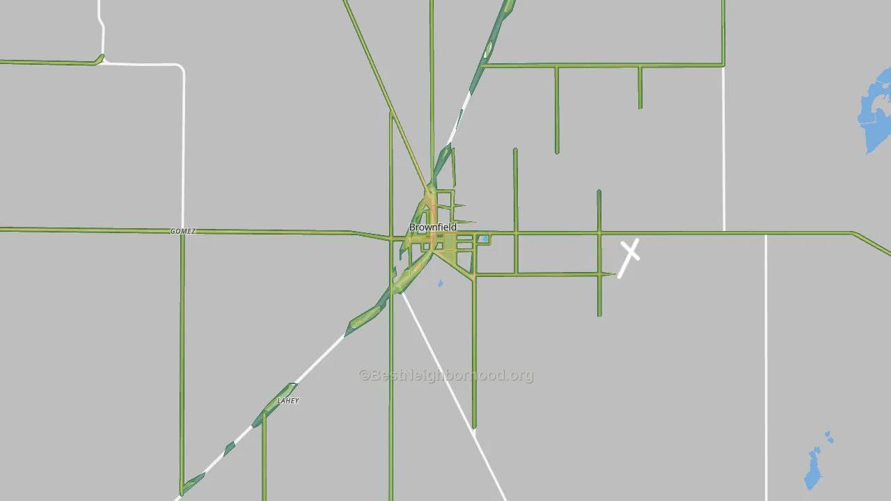 79316, TX Map of Noise Levels in 79316